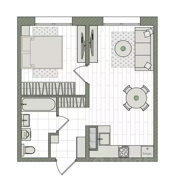 2-к кв. Кировская область, Киров бул. Прибрежный, 6 (39.4 м) - Фото 1