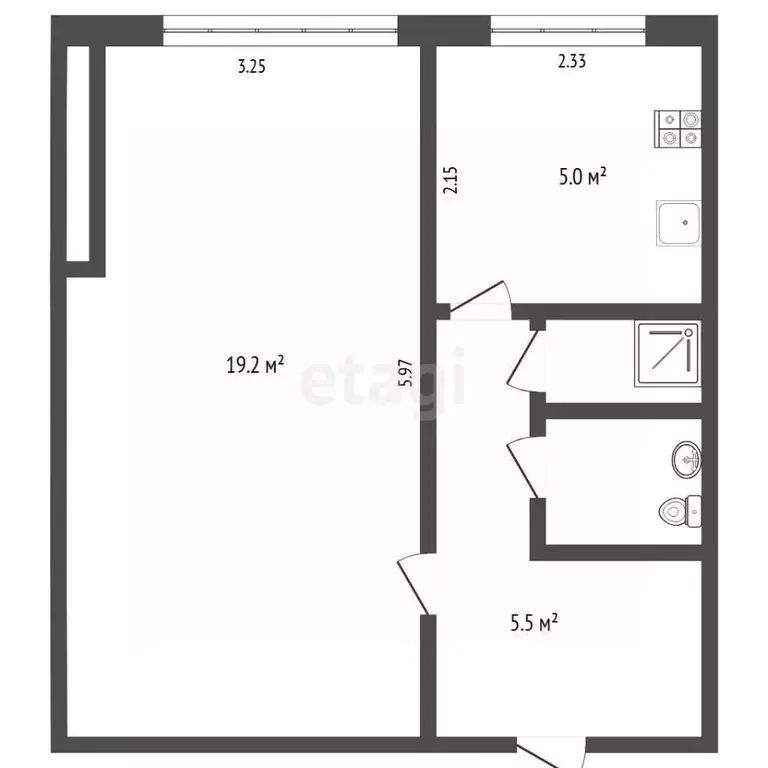 1-к кв. Тюменская область, Тюмень ул. 9 Января, 4 (32.2 м) - Фото 1