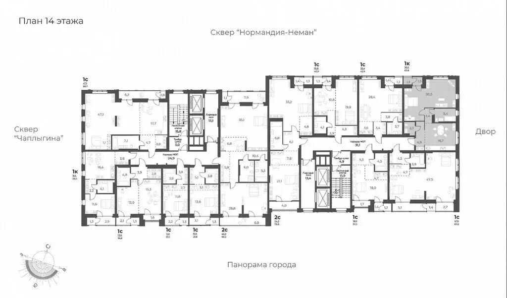 1-комнатная квартира: Новосибирск, улица Аэропорт, 60 (62.6 м) - Фото 1