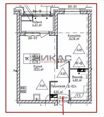 1-к кв. Ярославская область, Ярославль ул. Спасская, 6 (41.7 м) - Фото 2