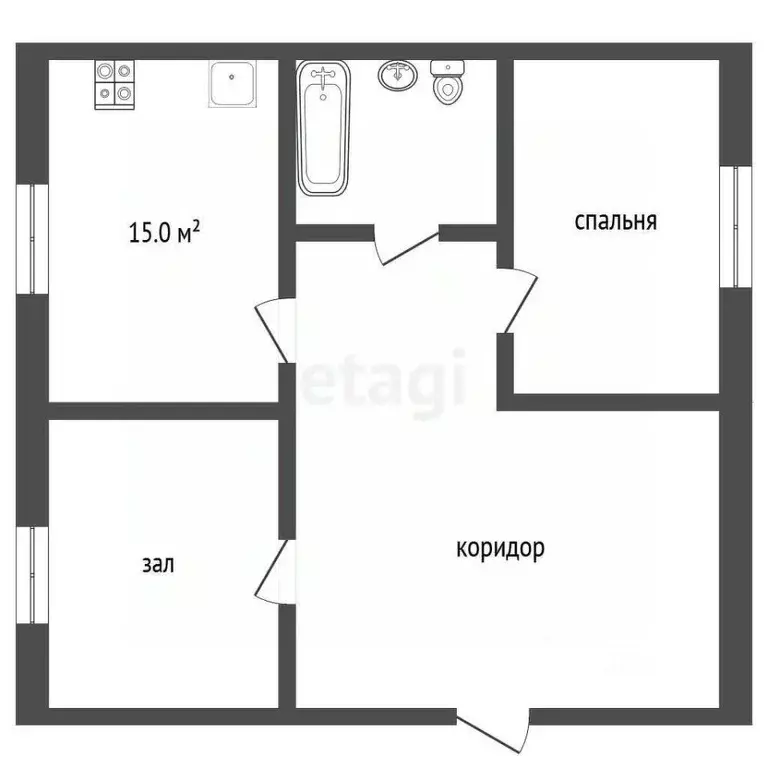 2-к кв. Ставропольский край, Кисловодск Парковая ул. (74.8 м) - Фото 2