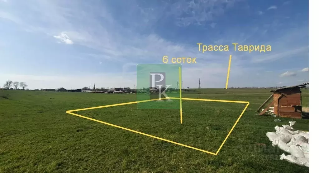 Участок в Крым, Симферопольский район, с. Мирное ул. Алиме Абденановой ... - Фото 1