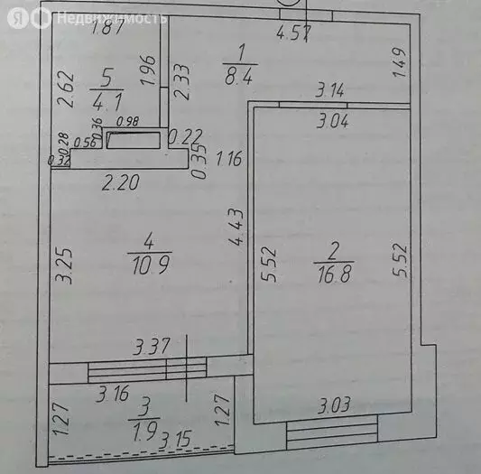 1-комнатная квартира: Зеленодольск, улица Ленина, 11к2 (40.2 м) - Фото 0