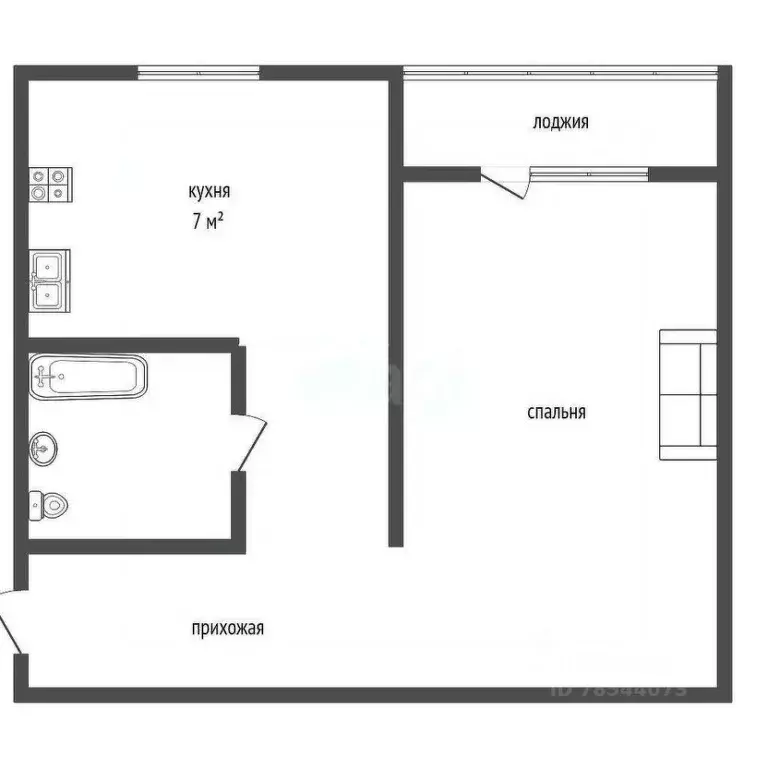 1-к кв. Оренбургская область, Оренбург просп. Дзержинского, 34 (29.1 ... - Фото 2