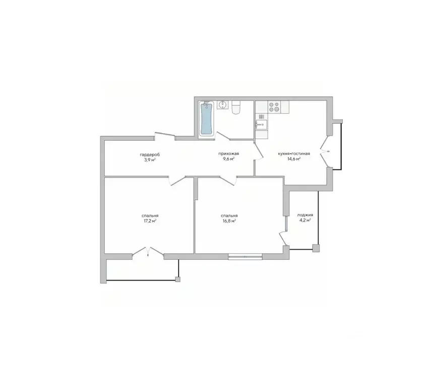 2-к кв. Крым, Судак ул. Инициативных, 80 (70.7 м) - Фото 0