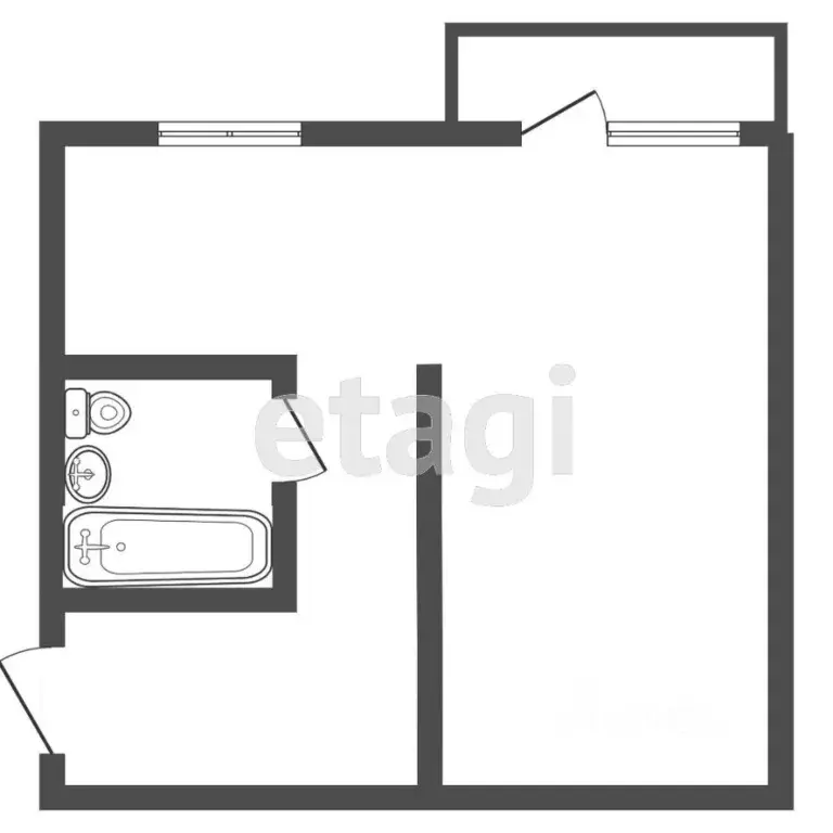 1-к кв. Иркутская область, Иркутск Радужный мкр, 73 (42.4 м) - Фото 1