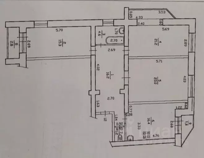 3-к кв. Башкортостан, Уфа ул. Менделеева, 114 (99.0 м) - Фото 0