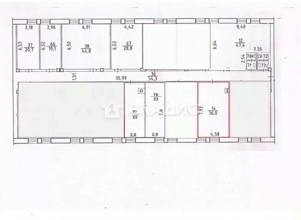 Офис в Новосибирская область, Новосибирск Красный просп., 220/5 (36 м) - Фото 1