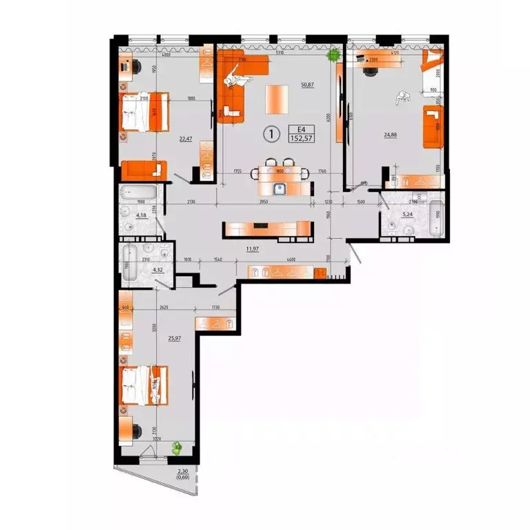 1-к кв. Приморский край, Владивосток ул. Капитана Шефнера (151.88 м) - Фото 2