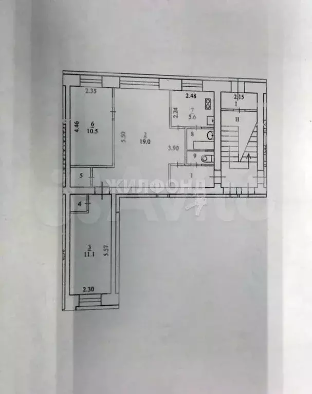 3-к. квартира, 55 м, 1/5 эт. - Фото 0