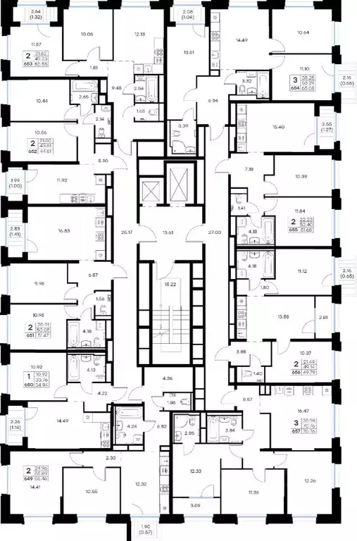 2-к кв. Мурманская область, Мурманск Долина Уюта тер.,  (50.55 м) - Фото 2
