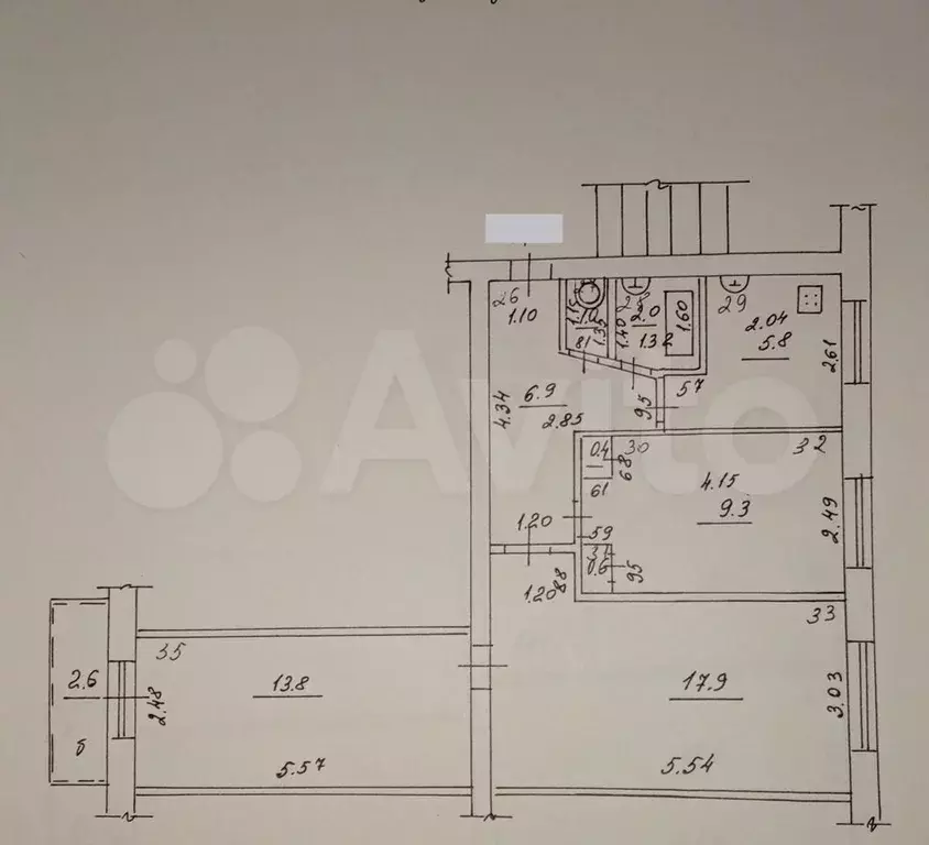 3-к. квартира, 58 м, 4/5 эт. - Фото 0