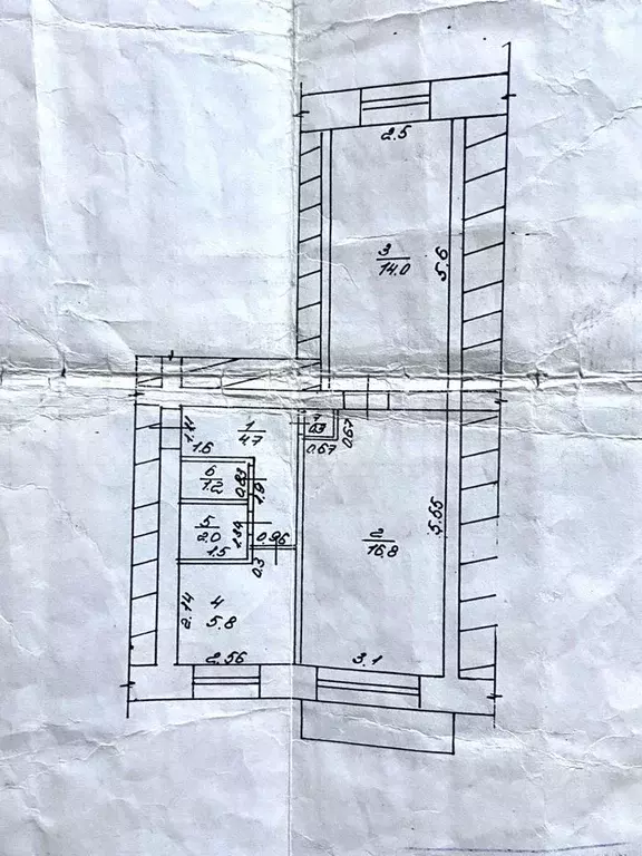 2-к. квартира, 44,8 м, 4/5 эт. - Фото 0