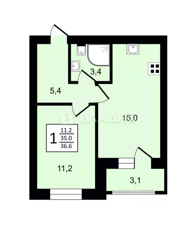 1-к кв. Владимирская область, Суздаль Советская ул., 61 (36.6 м) - Фото 1