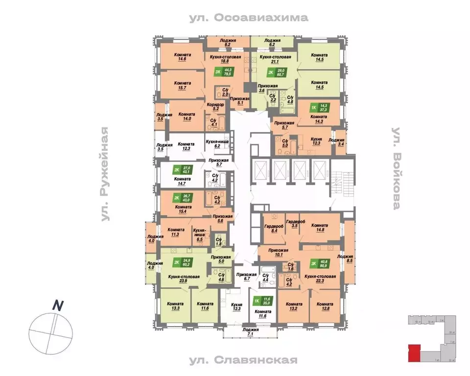 1-к кв. Новосибирская область, Новосибирск Калининский квартал жилой ... - Фото 1