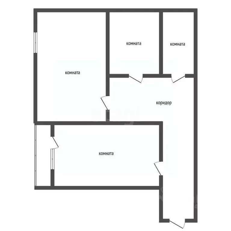 1-к кв. Воронежская область, Воронеж ул. Антонова-Овсеенко, 33Б (46.0 ... - Фото 2