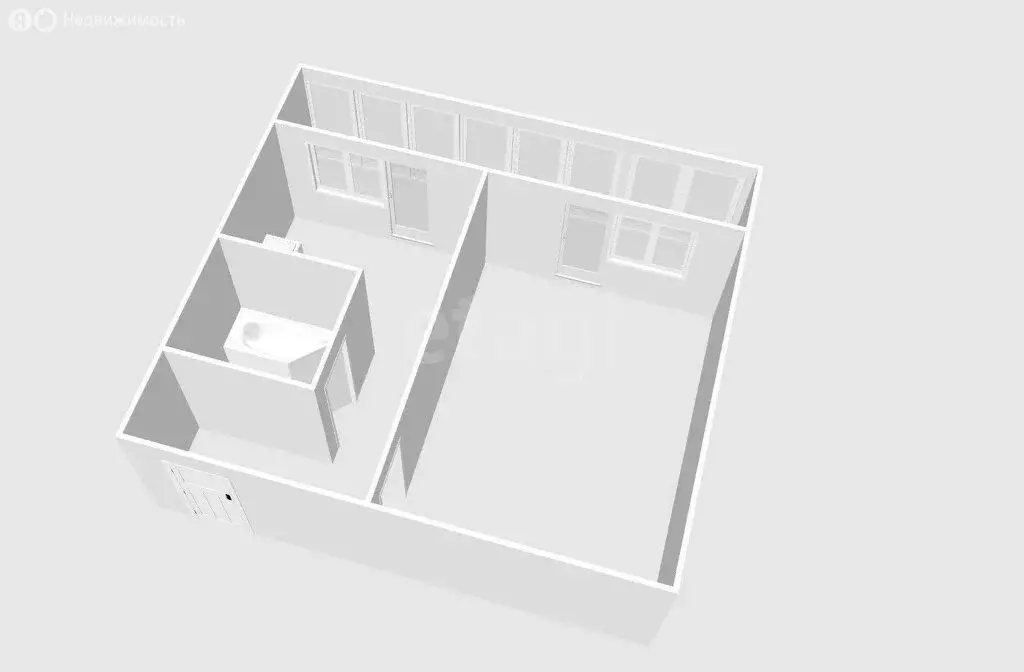 1-комнатная квартира: Анива, улица Невельского, 29 (31.7 м) - Фото 1
