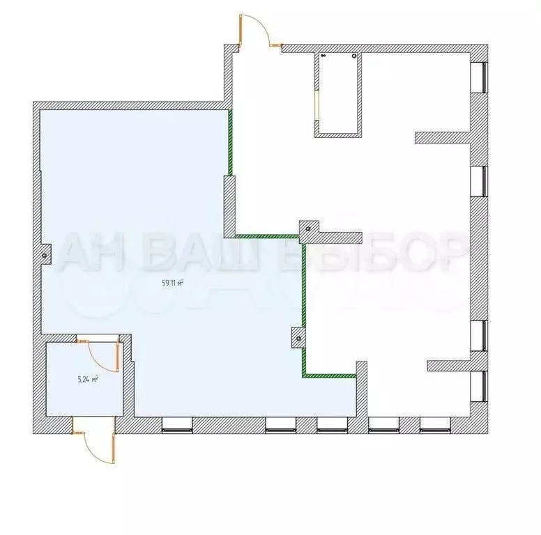 Продаётся помещение на Первой линии, 127 м - Фото 1