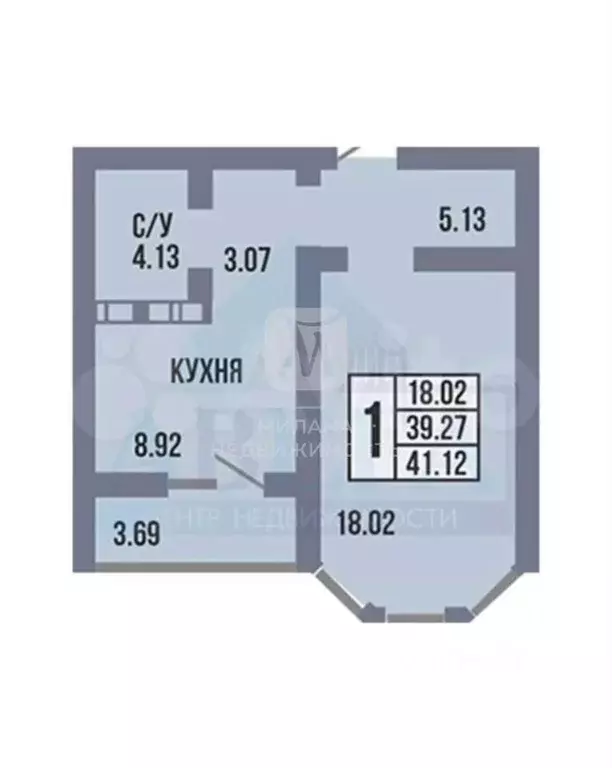 1-к кв. Оренбургская область, Оренбург ул. Рокоссовского, 3 (41.15 м) - Фото 1