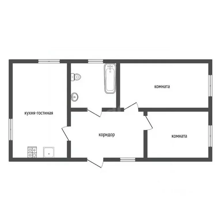 Дом в Воронежская область, с. Новая Усмань ул. Заречная, 54 (84 м) - Фото 2