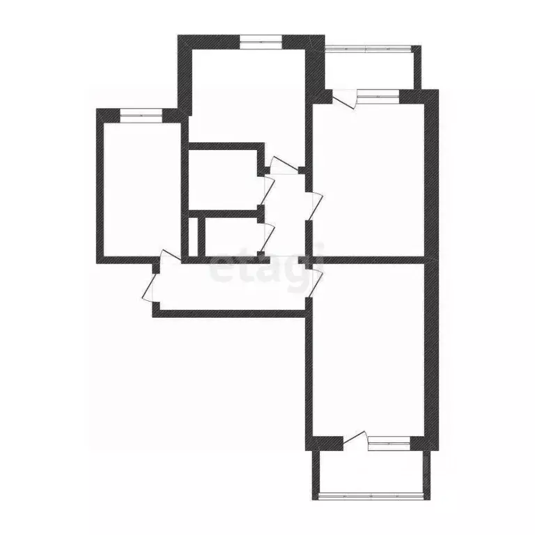 3-к кв. Белгородская область, Белгород 10-й мкр, ул. 60 лет Октября, 9 ... - Фото 2
