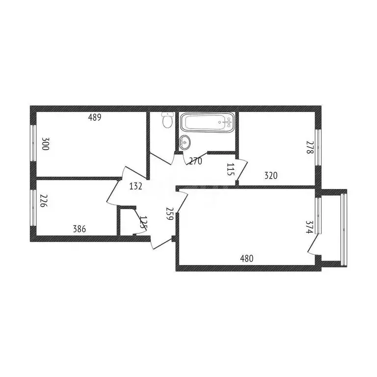 3-комнатная квартира: Ишим, улица Калинина, 114 (61.4 м) - Фото 1