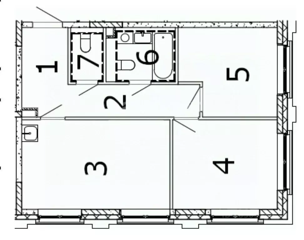 3-к кв. Москва наб. Марка Шагала, 11к3 (60.3 м) - Фото 2