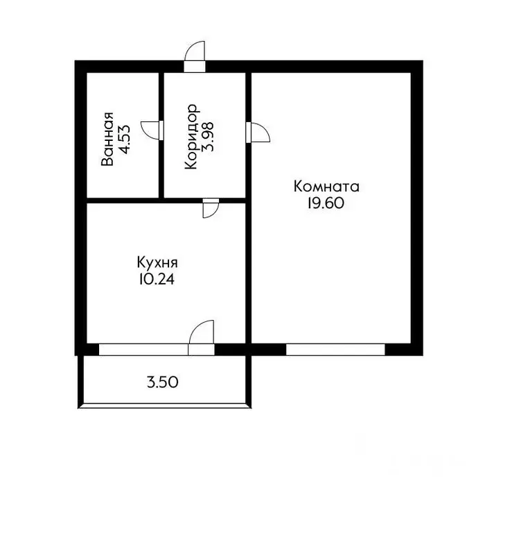 1-к кв. Краснодарский край, Краснодар Юбилейный мкр, наб. ... - Фото 2