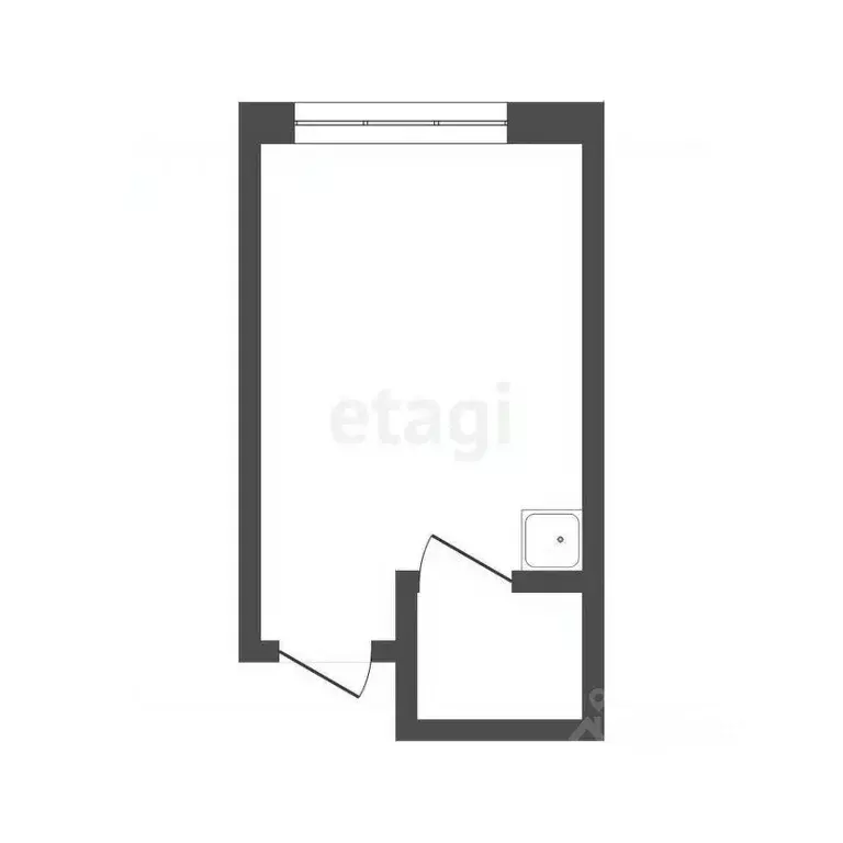 1-к кв. Томская область, Томск ул. Дзержинского, 36 (30.0 м) - Фото 1