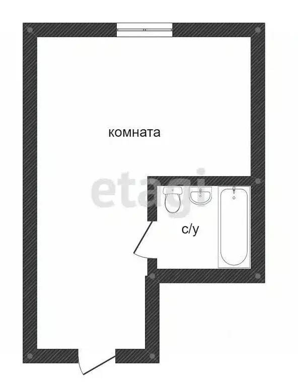 Студия Краснодарский край, Темрюк Дальняя ул., 30 (23.0 м) - Фото 1