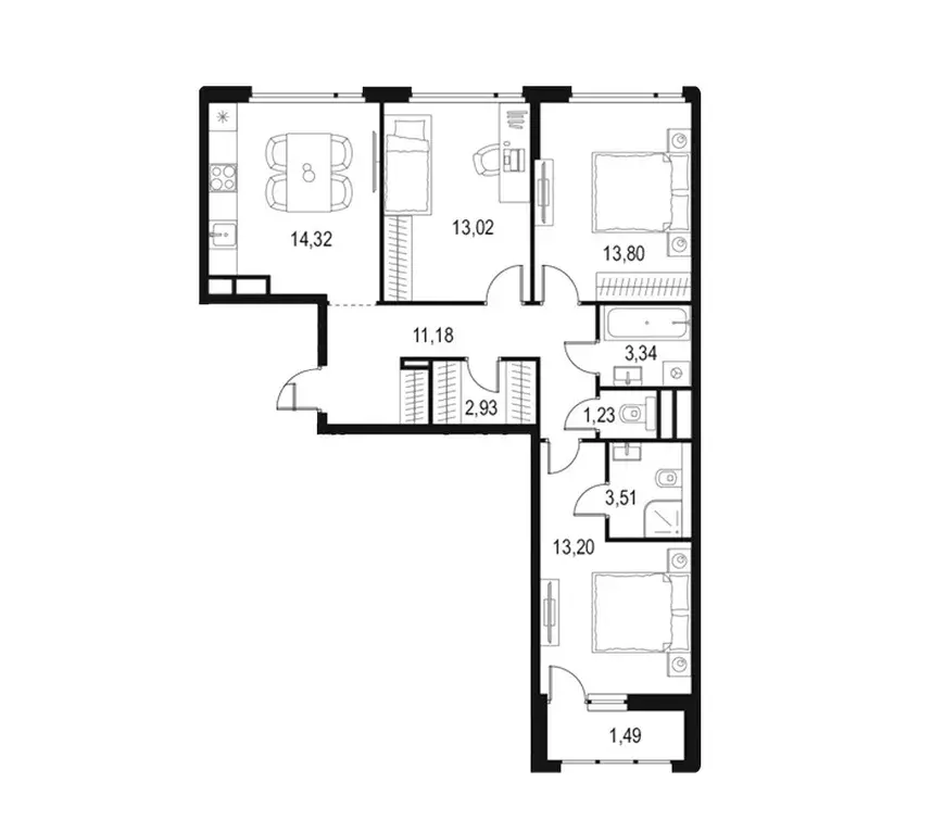 Продаётся 3-к квартира, 78.02 м - Фото 0