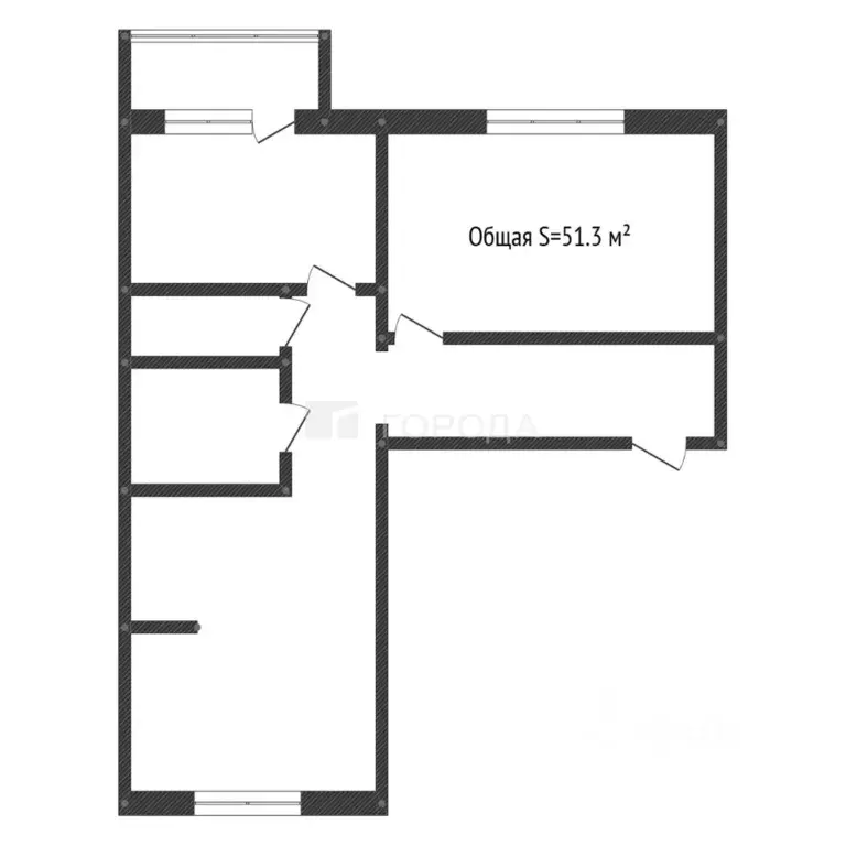2-к кв. Кемеровская область, Новокузнецк ул. Звездова, 18 (51.3 м) - Фото 2
