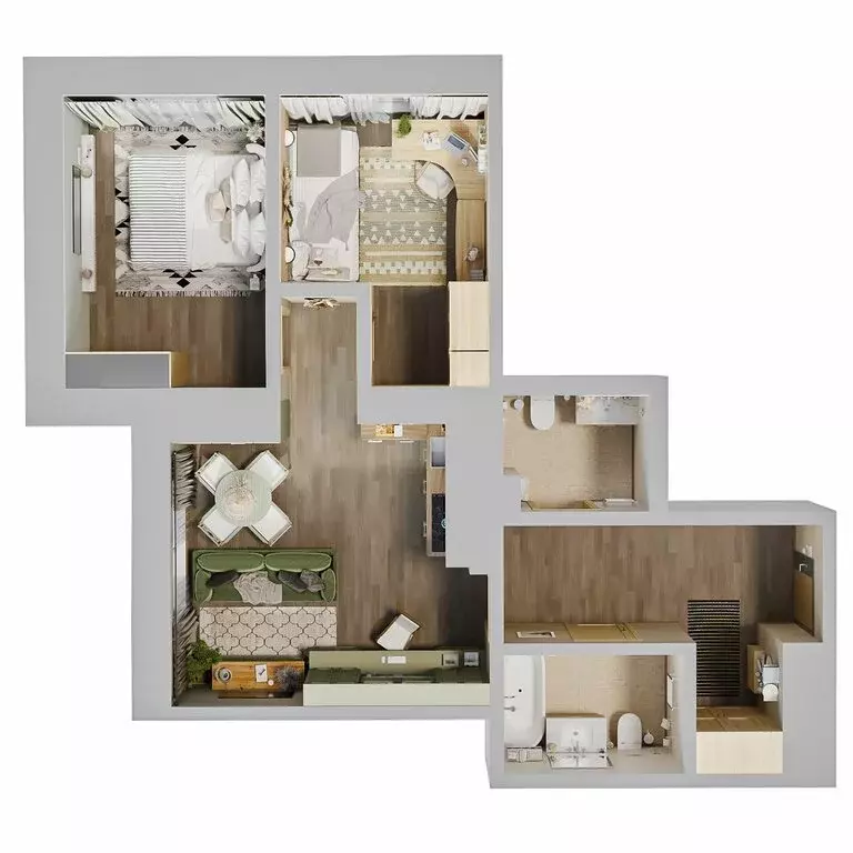 2-комнатная квартира: Иркутск, Култукская улица, 16 (63.9 м) - Фото 2