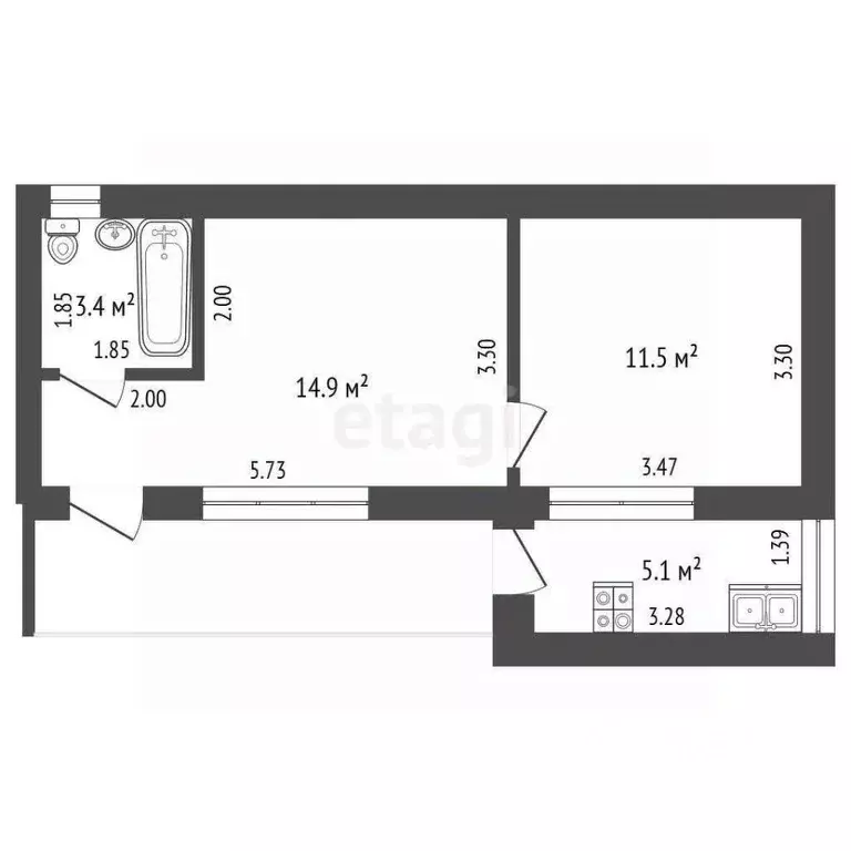 2-к кв. Краснодарский край, Анапа муниципальный округ, с. Витязево ул. ... - Фото 2