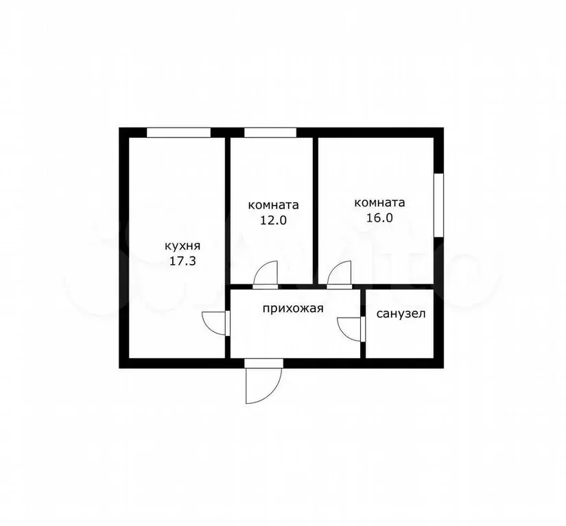 2-к. квартира, 61 м, 1/4 эт. - Фото 0