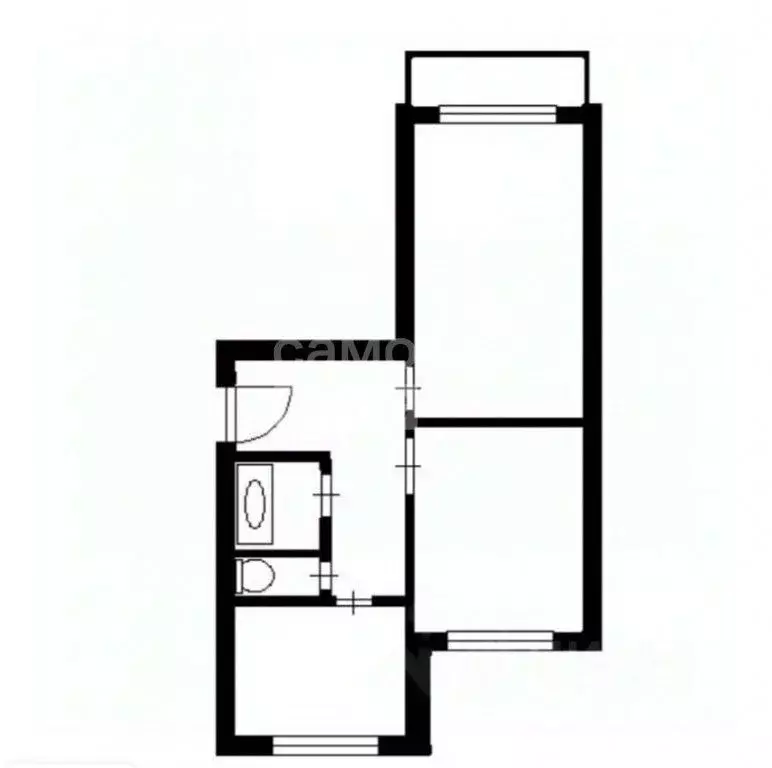 2-к кв. Москва ул. Ляпидевского, 6К3 (58.1 м) - Фото 2