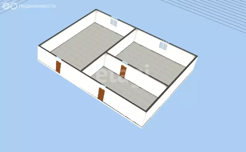 2к в -комнатной квартире (34.3 м) - Фото 2