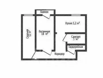 2-к кв. Адыгея, Майкоп Пролетарская ул., 340 (42.3 м) - Фото 2