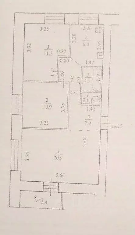 3-к кв. Башкортостан, Уфа ул. Рихарда Зорге, 10 (63.0 м) - Фото 2