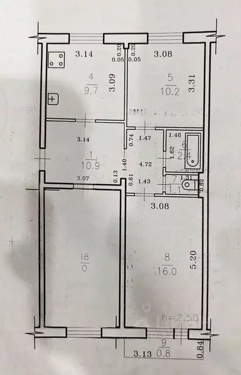 3-к кв. Забайкальский край, Чита пос. Текстильщиков, 4-й мкр, 35 (69.5 ... - Фото 1