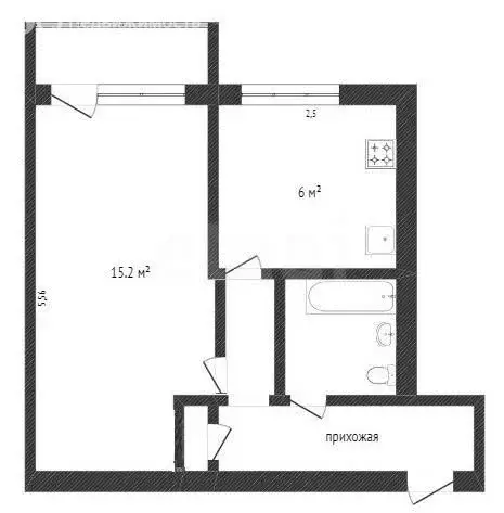 1-комнатная квартира: Вологда, Козлёнская улица, 94 (31.5 м) - Фото 1