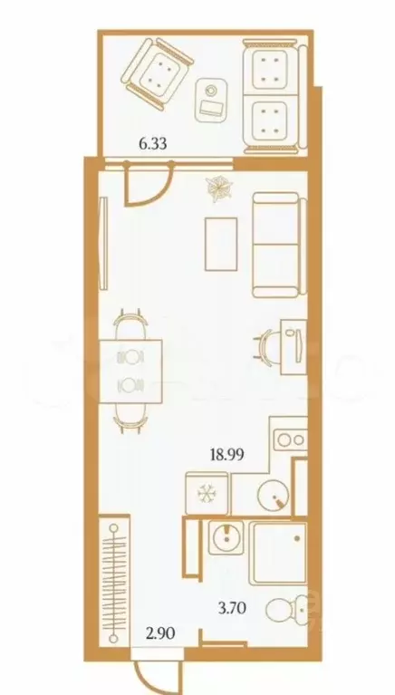 Студия Крым, Алушта муниципальный округ, пос. Семидворье пер. ... - Фото 2