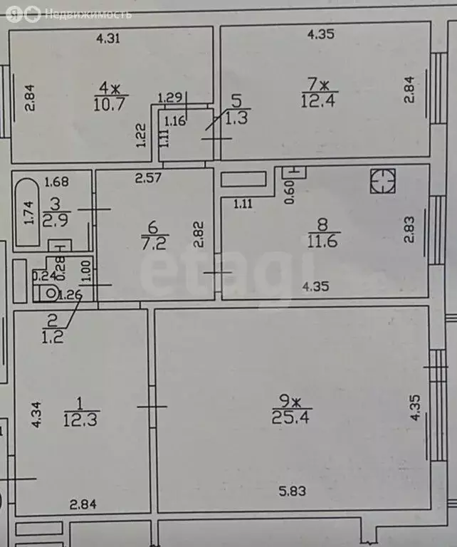 3-комнатная квартира: Калининград, Артиллерийская улица, 48 (85 м) - Фото 1