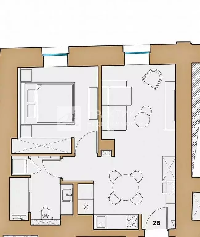 2-комнатная квартира: Москва, Большая Серпуховская улица, 38к8 (42 м) - Фото 1