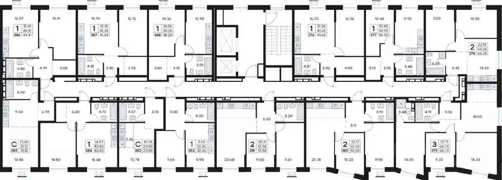 1-к кв. Приморский край, Владивосток Клуб 25 жилой комплекс, 1 (32.46 ... - Фото 2