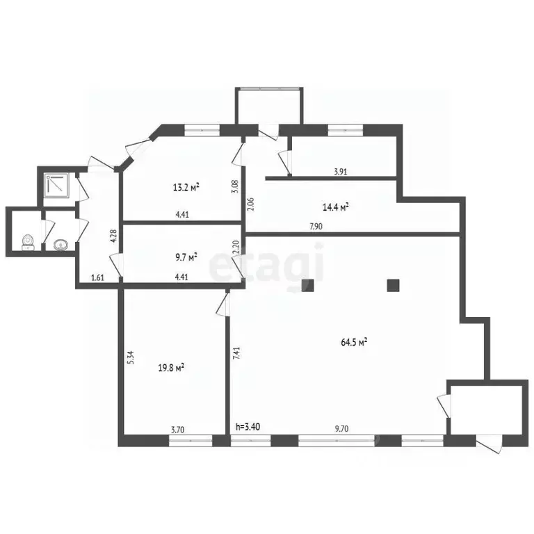 Помещение свободного назначения в Москва Варшавское ш., 69К1 (150 м) - Фото 2