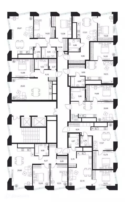 1-к кв. Рязанская область, Рязань пер. 1-й Осенний, 15 (44.18 м) - Фото 2