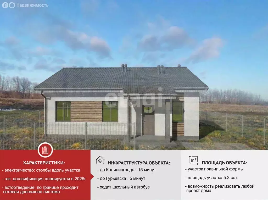 Участок в Калининградская область, Гурьевск (6 м) - Фото 1