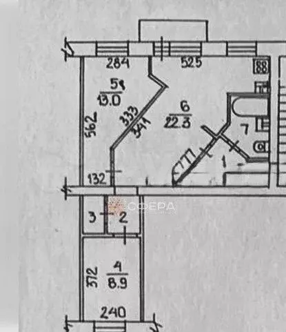 2-к. квартира, 58 м, 4/5 эт. - Фото 0