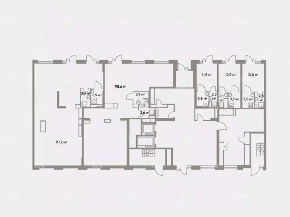 Помещение свободного назначения в Москва Лайф Варшавская жилой ... - Фото 2